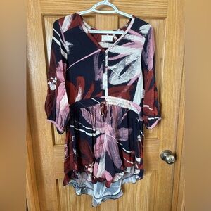 Jackson Rowe Tie waist rayon dress